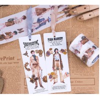 來(lái)圖定制特油復(fù)古紳士淑女、旅游風(fēng)土人情系列和紙膠帶