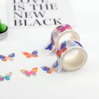 來(lái)圖定制百變美麗花蝴蝶系列手帳膠帶