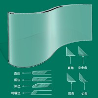 S彎瓦片弧形玻璃異形鋼化玻璃