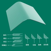 V形冷鮮柜玻璃直角鋼化玻璃異形玻璃