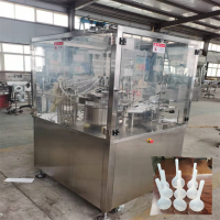 漢中液體灌裝旋蓋機(jī)HSGX100毫升酒精碘酒灌裝壓蓋機(jī)