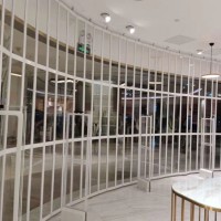 透明水晶折疊門(mén)河北任丘生產(chǎn)安裝廠家