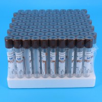 棕色管帽含肝素鈉抗凝劑PET材質真空采血管_抽血管